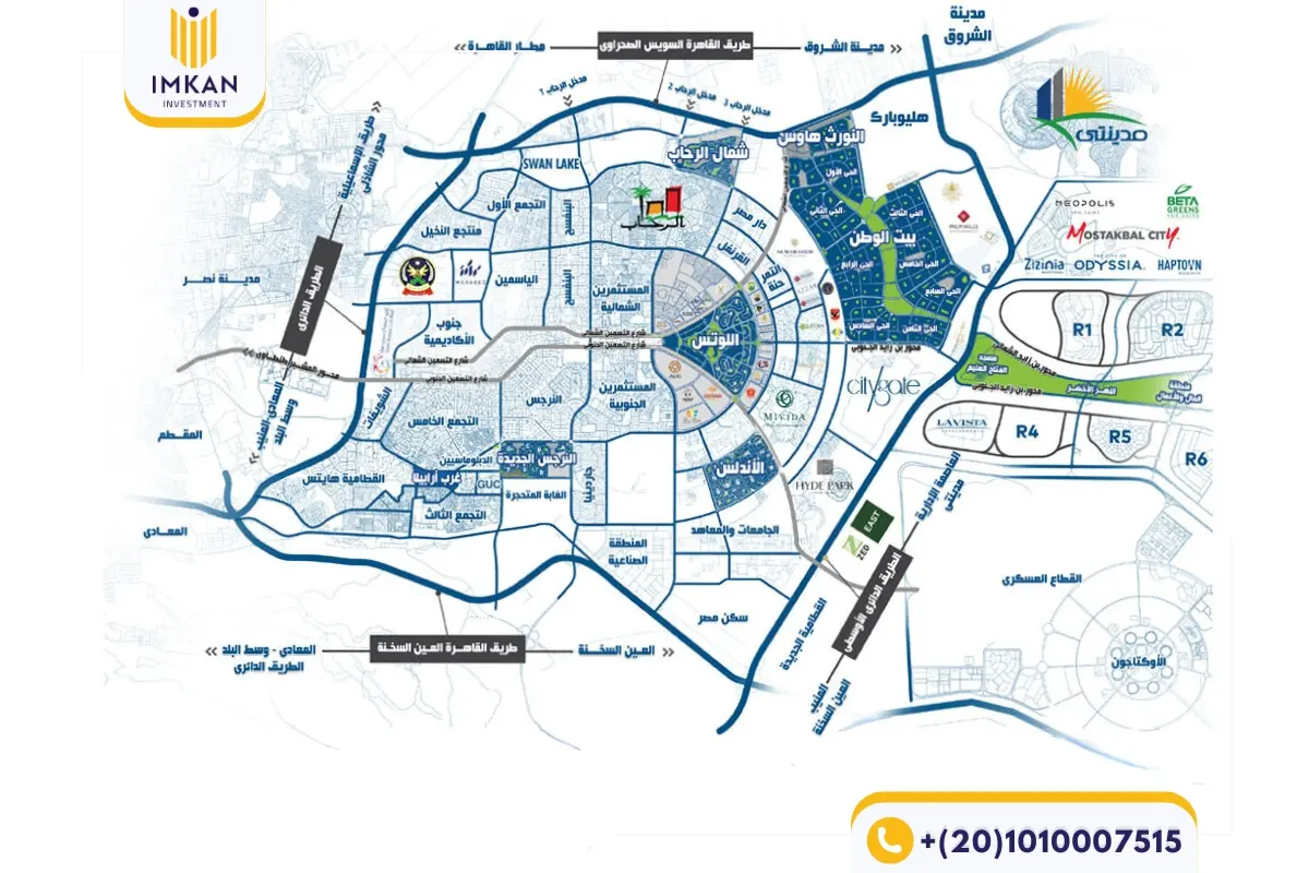Map of New Cairo
